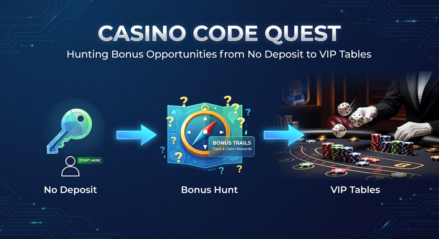 Close-up of a VIP casino table with golden chips, bonus code overlays, and a ladder ascending from no-deposit spins to high-roller exclusive perks