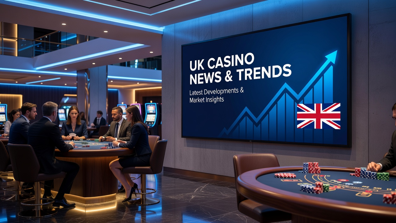 Stock exchange trading floor with digital displays showing betting company shares