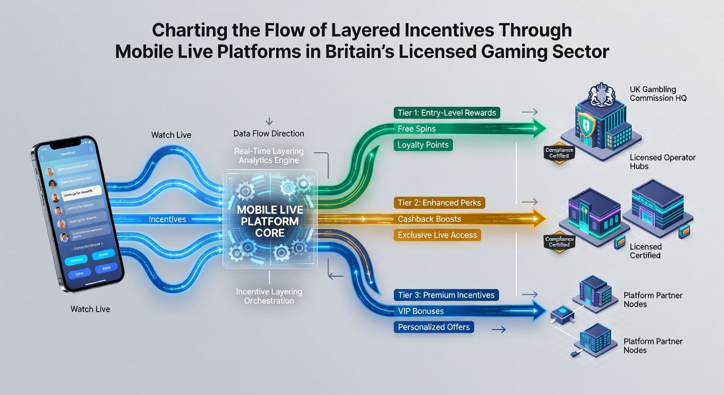Diagram illustrating data synchronization between mobile apps and live dealer interfaces in UK licensed gaming environments