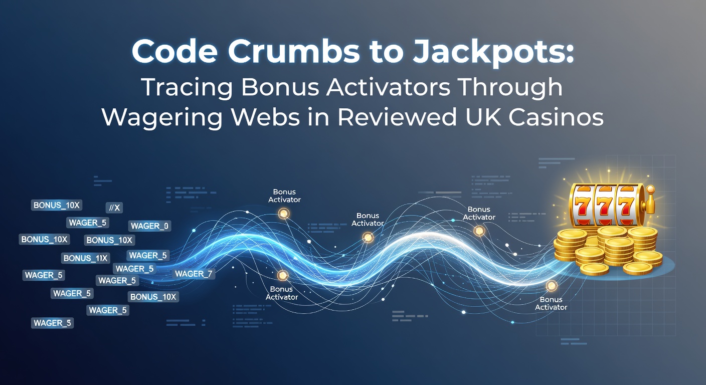 Digital trail of glowing bonus codes weaving through a casino wagering web, leading to a jackpot explosion in a vibrant online casino interface