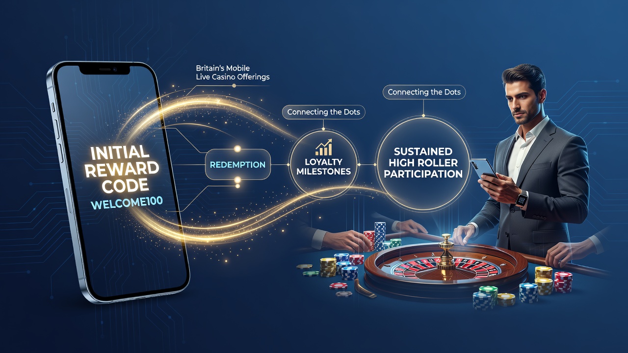Mobile live casino interface showing reward code entry and high-stakes live dealer tables on a smartphone screen