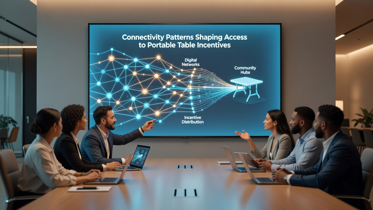Satellite and terrestrial network integration map illustrating coverage overlap for mobile table access