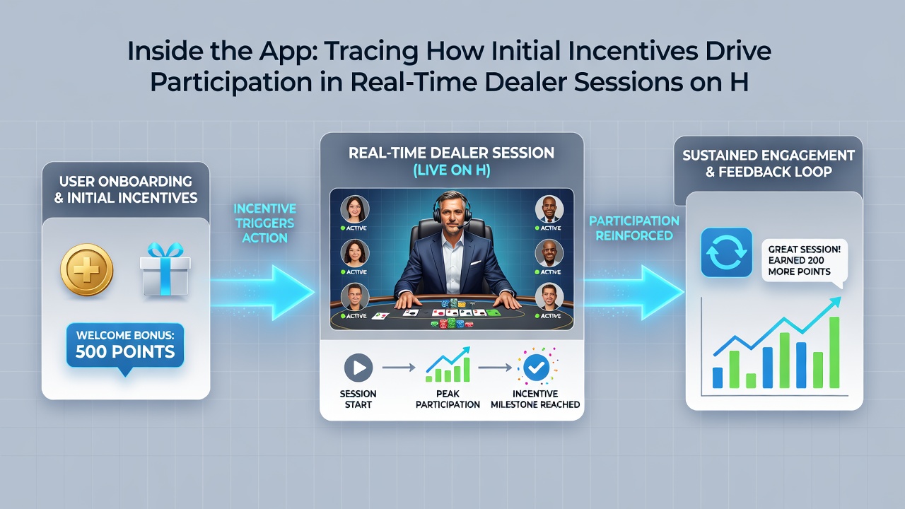 User progression screen linking bonus activation to ongoing live dealer participation on mobile