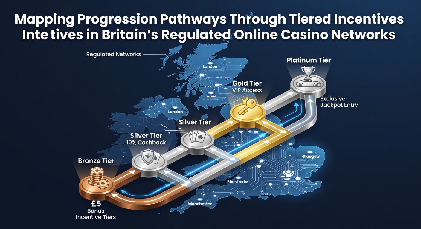 Diagram illustrating tiered incentive structures and player progression pathways in regulated online casino networks