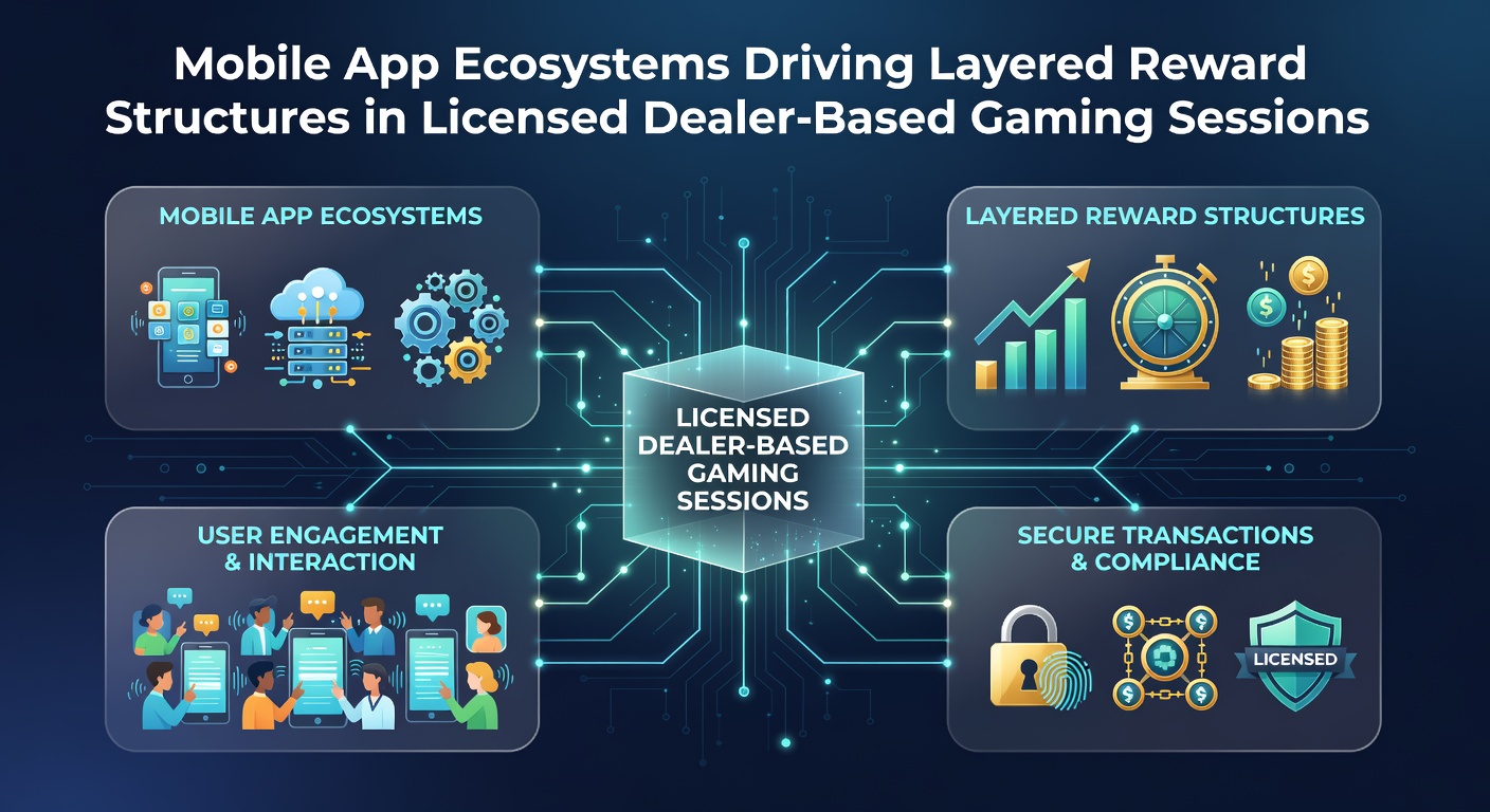 Mobile app interface displaying layered rewards and live dealer gaming options