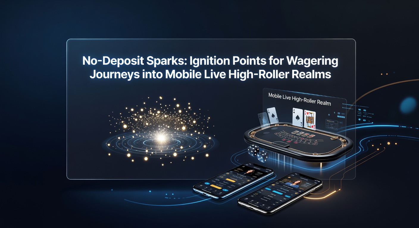 High-roller player at mobile live dealer table, with no-deposit bonus progression chart overlay