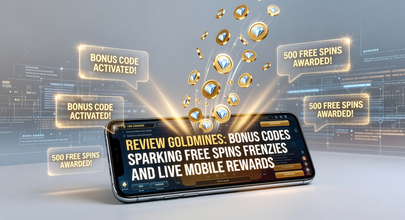 Vibrant casino review interface displaying bonus codes and free spins promotions on a mobile screen
